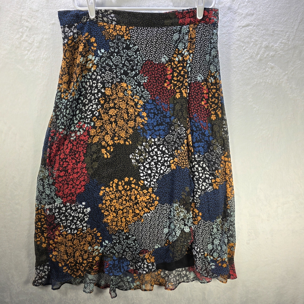 Maurices Womans Multicolor Floral Skirt Size XL